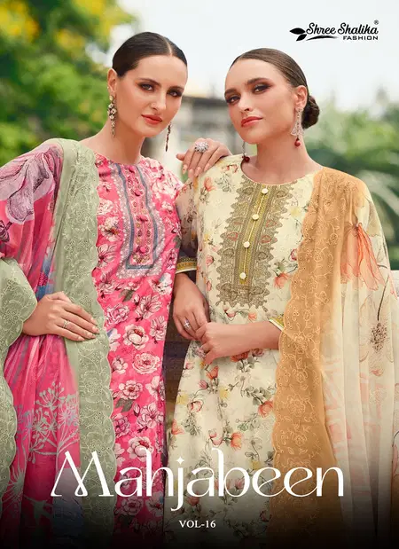 Mahjabeen Vol 16 By Shree Shalika Cotton Printed Dress Material Wholesale Market In Surat